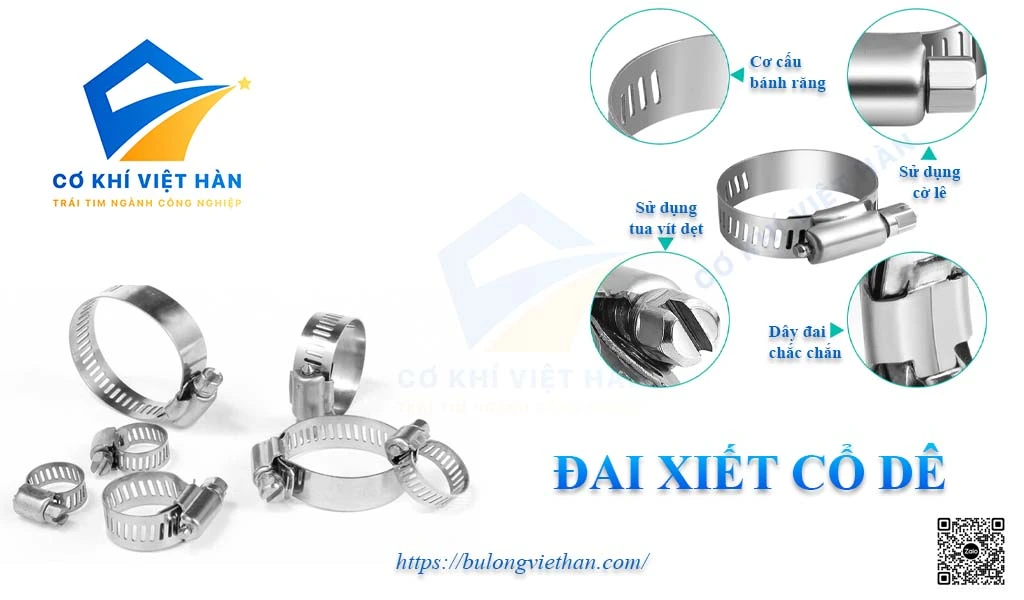 Tính năng nổi bật của đai xiết cổ dê