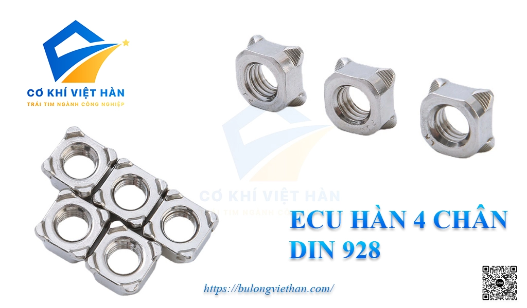 Ecu hàn 4 chân inox