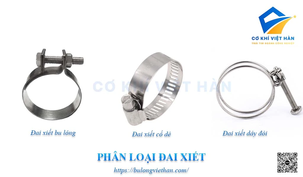 Phân loại các loại đai xiết