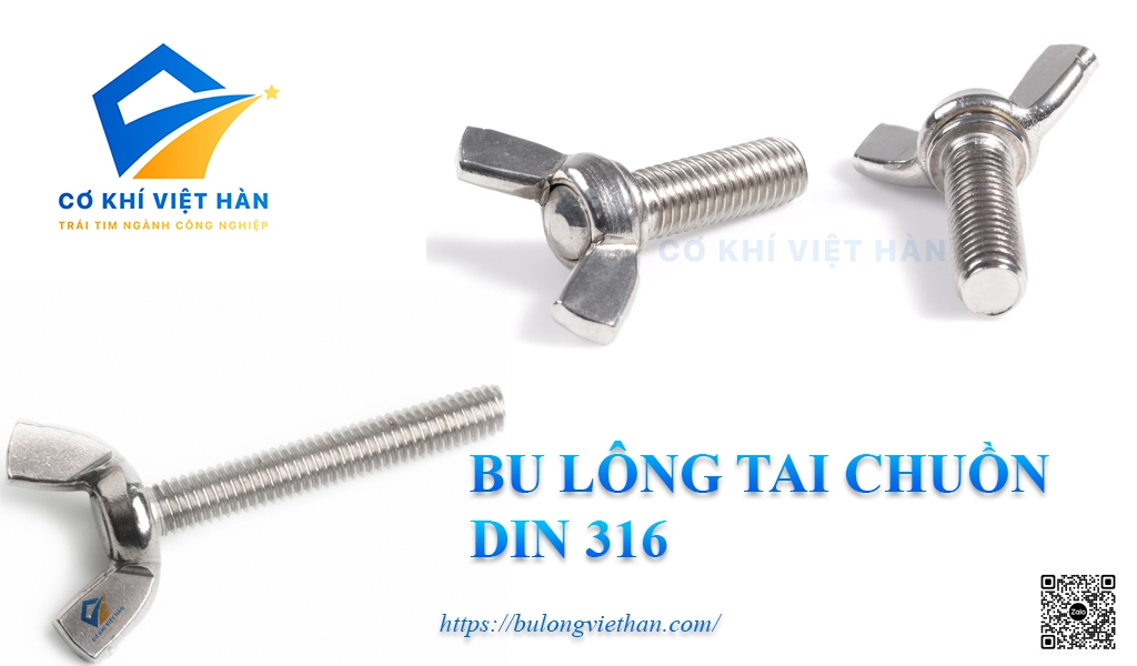 Bu lông tai chuồn inox