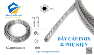 Dậy cáp inox và phụ kiện