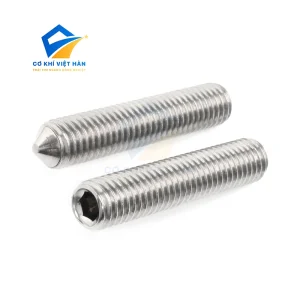vít trí chìm đầu nhọn tiêu chuẩn din914 vật liệu inox 304, inox 201