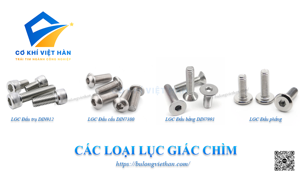 Các loại lục giác chìm