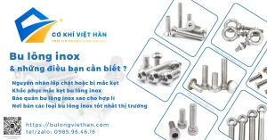 bu long inox lap bi chat, ket