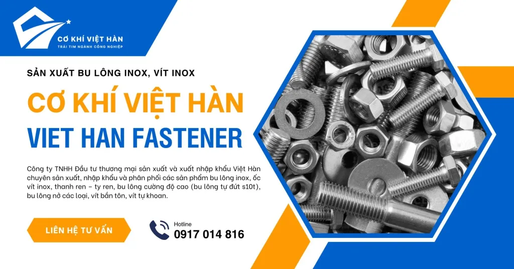 Bu Lông Inox Cơ Khí Việt Hàn