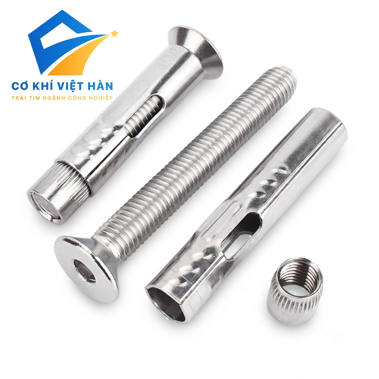 Vít Nở Inox Đầu Chìm